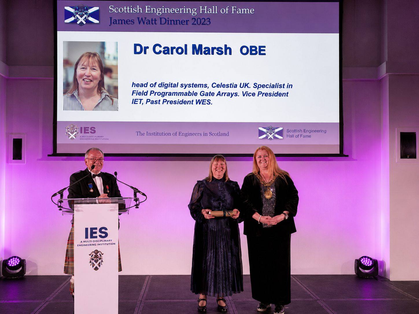 Carol Marsh inducted into the Scottish Engineering Hall of Fame